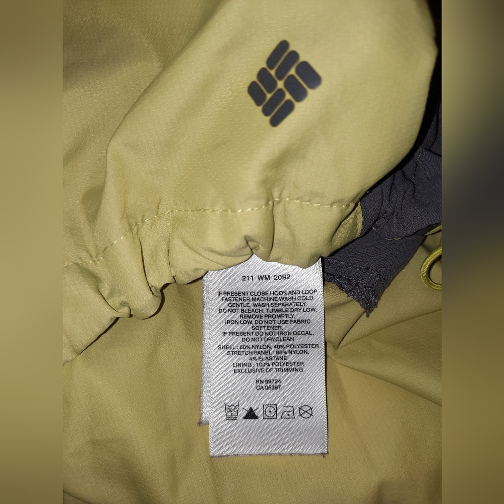 Columbia Titanium Wind/rain breaker men's size XXL excellent used condition - Picture 3 of 9